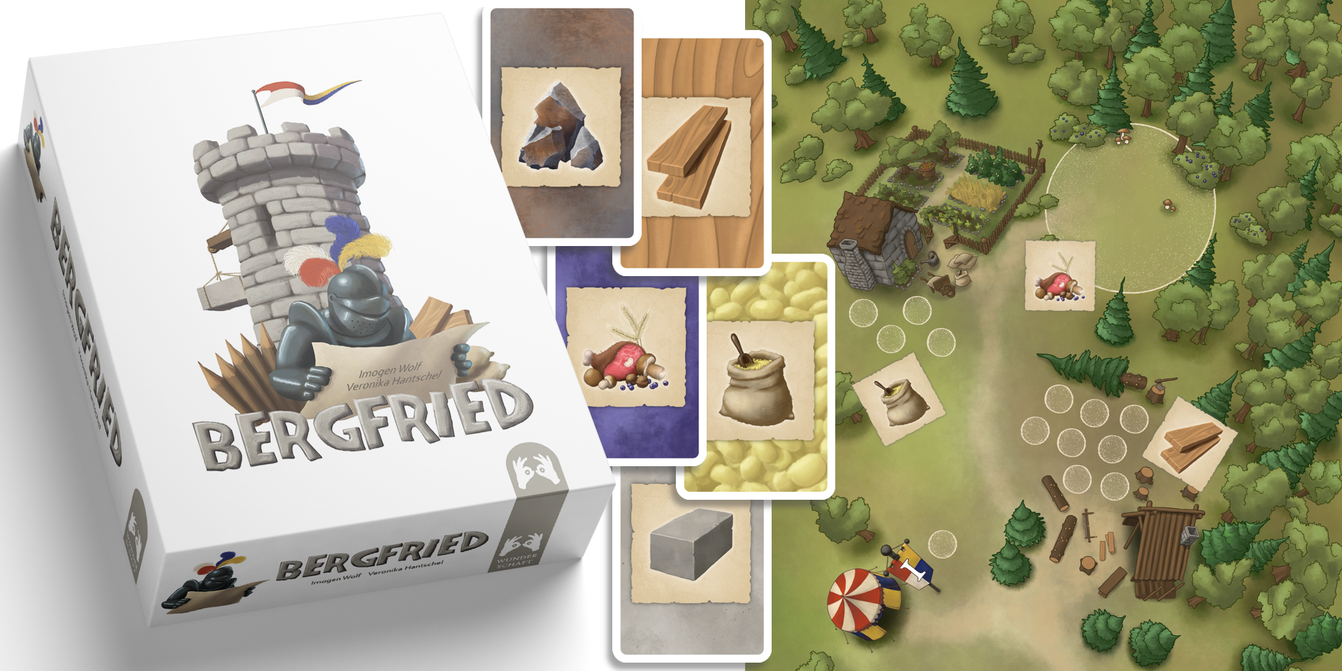 Collage-Spielmaterial-Bergfried